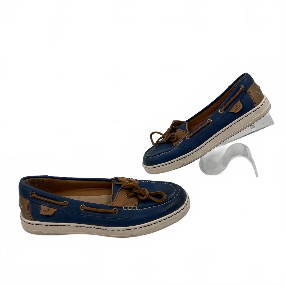 Sperry Blue Leather Boat Shoe | Women’s US 8